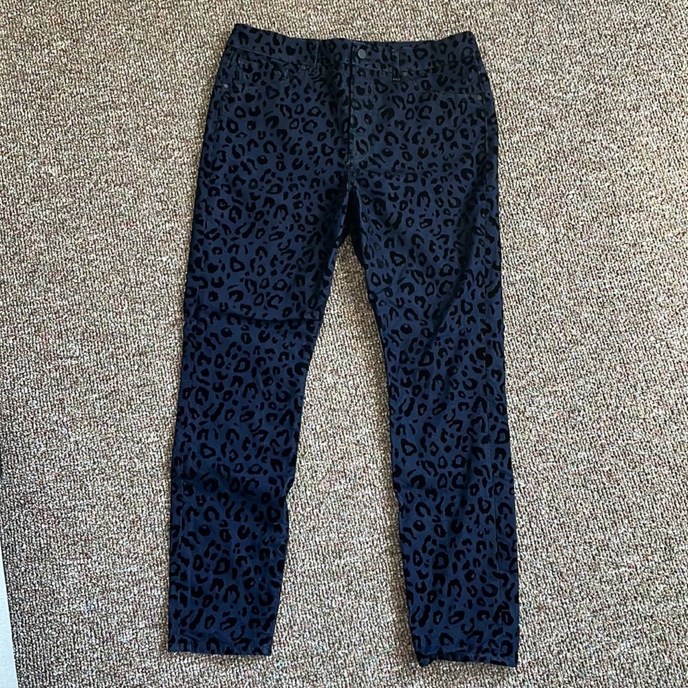Express high rise skinny cheetah print jeans